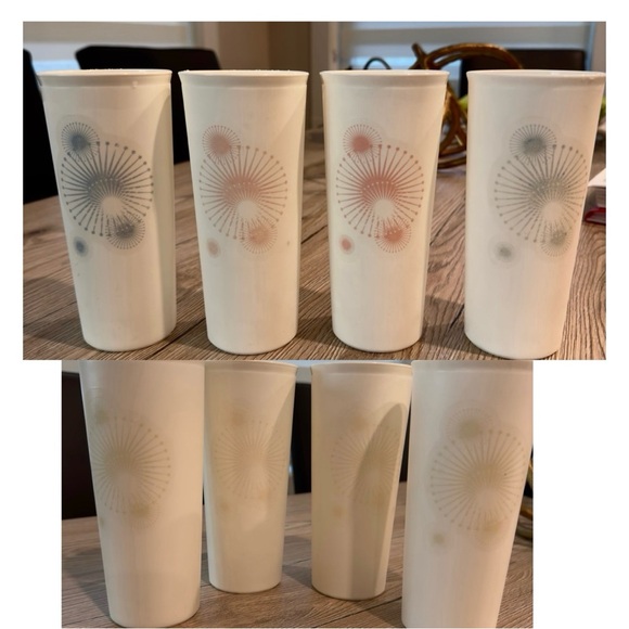 Tupperware Vintage Thirstburst Tumbler Set of 4 - Picture 2 of 7